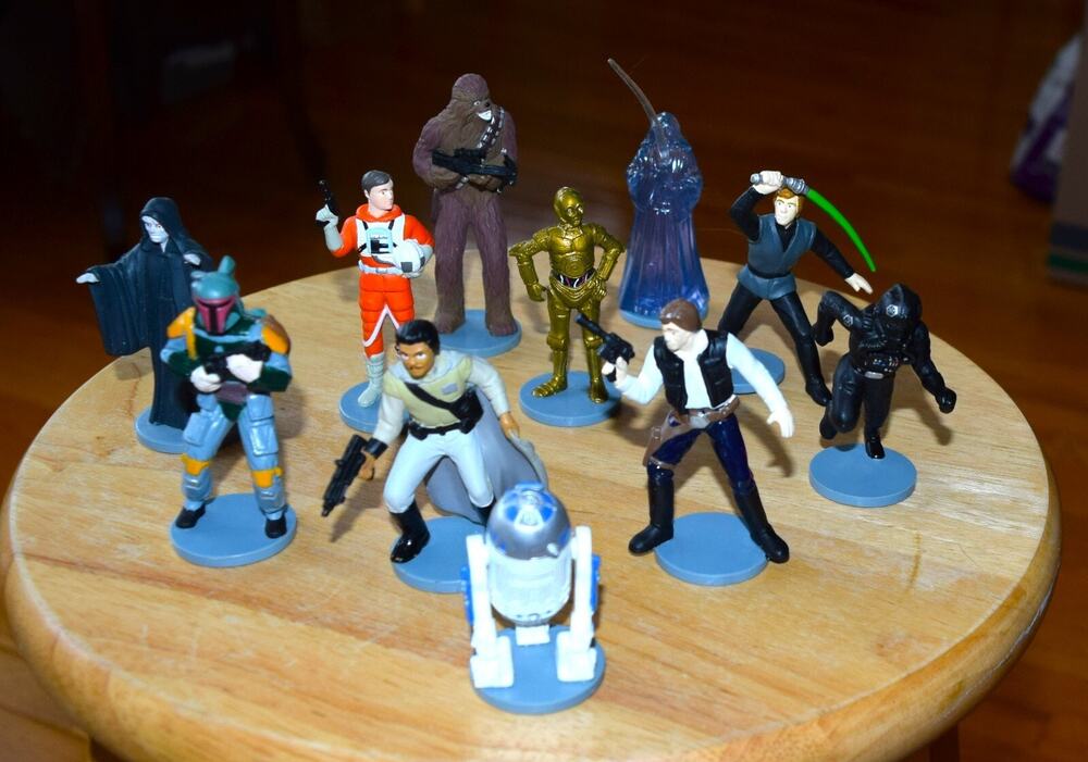 Star Wars PVC Lot - Han Solo & Chewbacca and more set of 11 Figures Applause Vtg